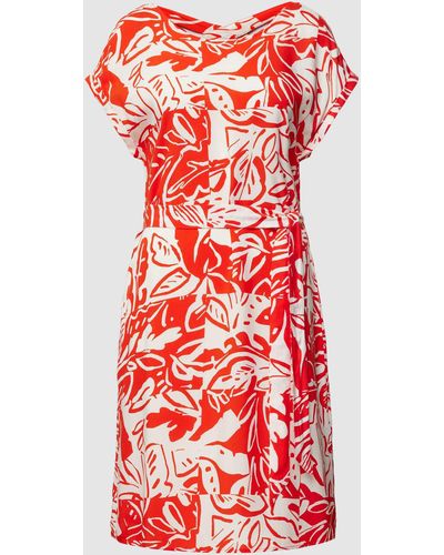 S.oliver Mini-jurk Met All-over Motief - Rood