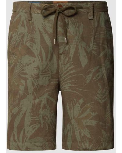 Mos Mosh Shorts mit Allover-Muster - Grün