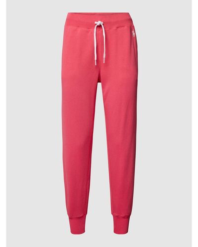 Polo Ralph Lauren Sweatpants Met Logostitching - Rood