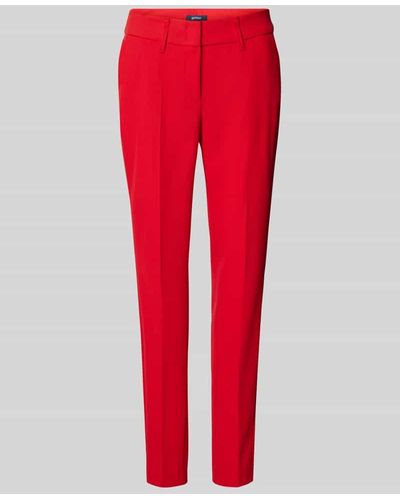 Gardeur Regular Fit Stoffhose mit Bügelfalten Modell 'DENISE8' - Rot