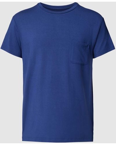 Jockey T-shirt Met Borstzak - Blauw