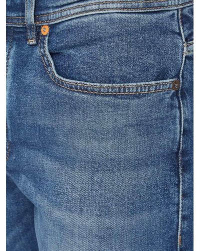 BOSS Tapered Fit Jeans mit Stretch-Anteil Modell 'Taber' - Blau