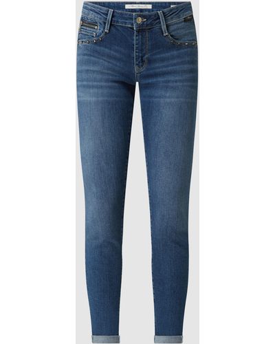 Mavi Super Skinny Fit Jeans mit Stretch-Anteil Modell 'Lexy' - Blau