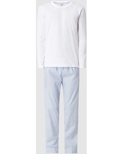 Esprit Pyjama aus Baumwolle - Blau