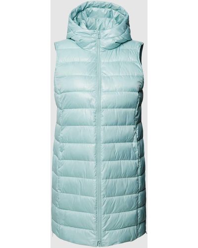 Tom Tailor Plus Size Bodywarmer Met Capuchon - Blauw