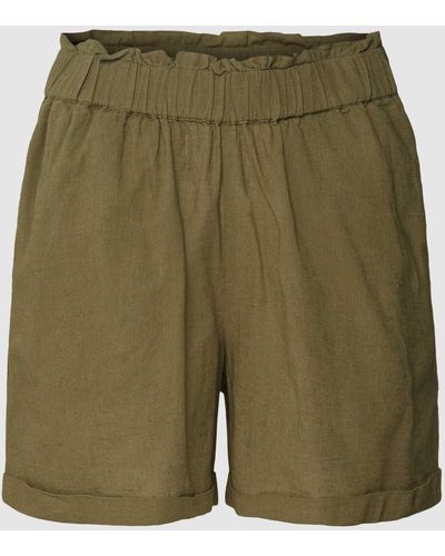 Noisy May Shorts mit elastischem Bund Modell 'MOYA' - Grün