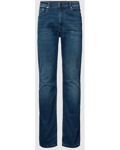 Karl Lagerfeld Regular Fit Jeans mit Eingrifftaschen - Blau