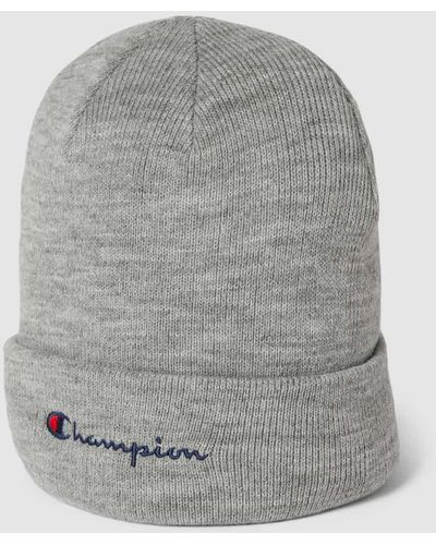 Champion Beanie mit Label-Stitching - Grau