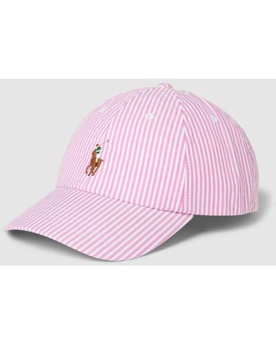 Polo Ralph Lauren Basecap mit Streifenmuster - Pink