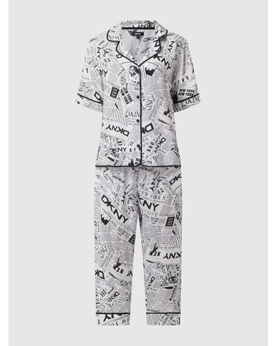 DKNY Pyjama mit Logo-Muster - Grau