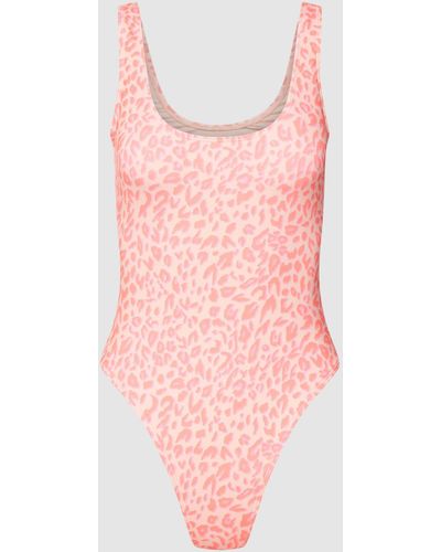 Billabong Badeanzug mit Animal-Print Modell 'LEI LOW ONE PIECE' - Pink
