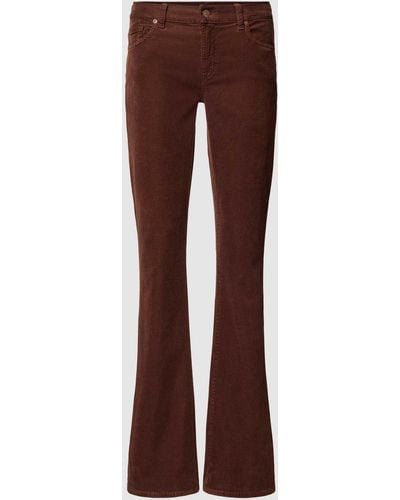 7 For All Mankind Bootcut Stoffen Broek - Bruin