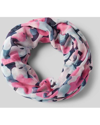 Tom Tailor Loop-Schal mit Allover-Print - Pink