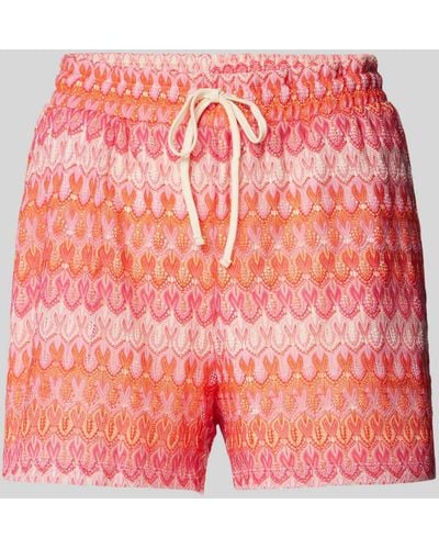 Vero Moda Shorts mit Lochmuster Modell 'DICTE' - Pink