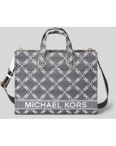 MICHAEL Michael Kors Handtasche mit Label-Print Modell 'GIGI' - Mettallic