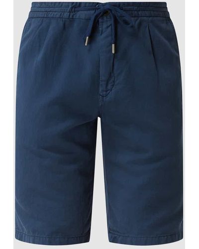 Windsor. Shorts mit Leinen-Anteil - Blau