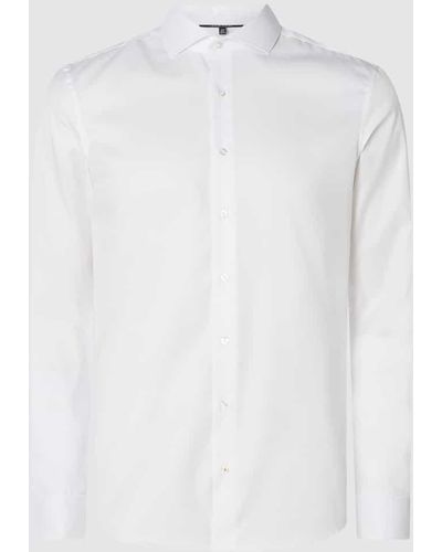 Eterna Slim Fit Business-Hemd aus Baumwolle - Weiß
