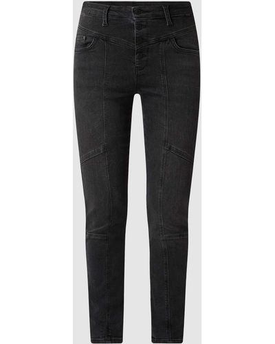 Mavi Super Skinny Fit Jeans mit Stretch-Anteil Modell 'Lily' - Grau