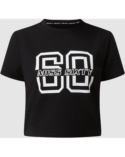 Miss Sixty T-shirt Met Logoprint - Zwart