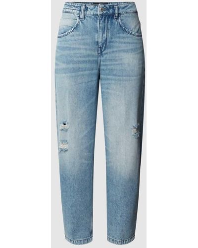 DRYKORN Balloon Fit Jeans im Destroyed-Look Modell 'SHELTER' - Blau