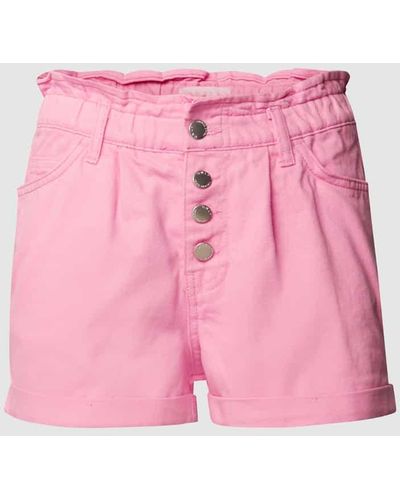 ONLY Shorts mit elastischem Bund - Pink