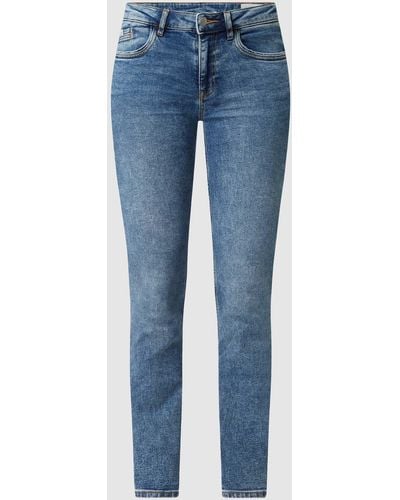 Edc By Esprit Slim Fit Jeans Met Stretch - Blauw