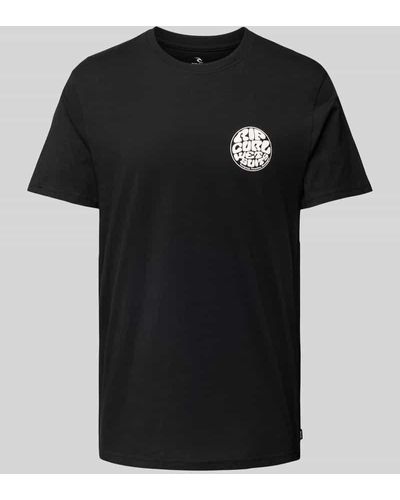 Rip Curl T-Shirt mit Label-Print Modell 'WETSUIT' - Schwarz