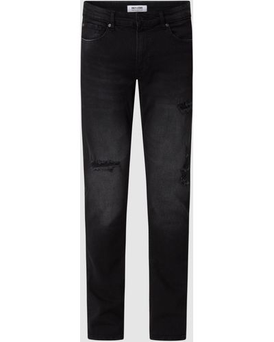 Only & Sons Slim Fit Jeans Met Stretch, Model 'loom' - Zwart