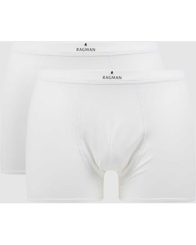 RAGMAN Trunks mit Label-Print - Weiß