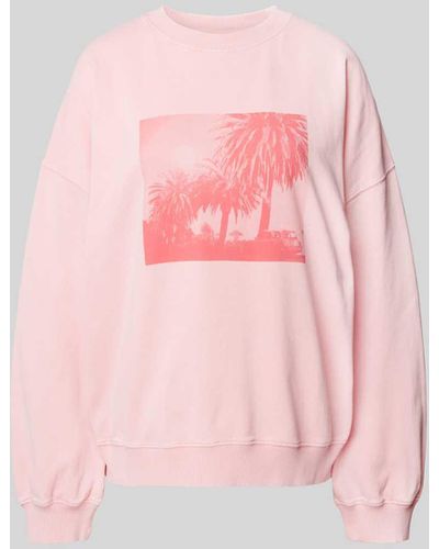 Juvia Sweatshirt mit Motiv-Print - Pink