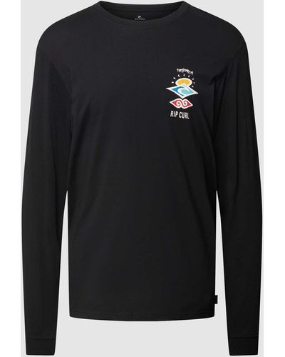 Rip Curl Longsleeve mit Rundhalsausschnitt Modell 'SEARCH ICON' - Schwarz