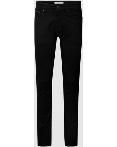 Tommy Hilfiger Slim Fit Jeans Met Stretch, Model 'scanton' - Zwart