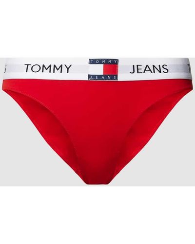 Tommy Hilfiger Slip mit elastischem Logo-Bund Modell 'HERITAGE' - Rot
