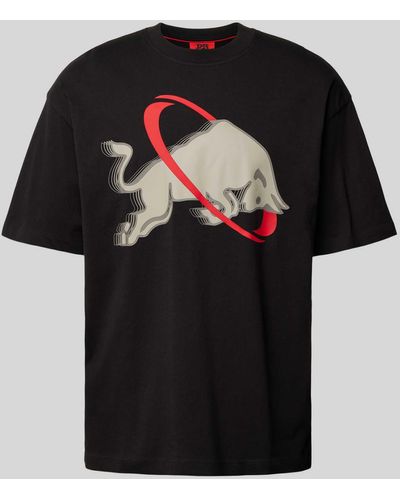 HUGO T-Shirt mit Motiv-Print Modell 'Danirick' - Schwarz