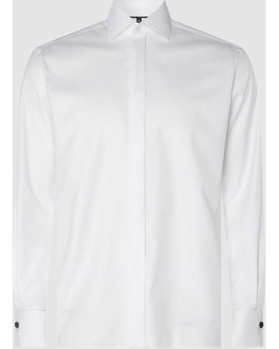 Eterna Zakelijk Regular Fit Overhemd Van Twill - Wit