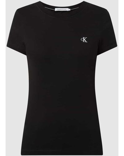 Calvin Klein T-Shirt aus Bio-Baumwolle - Schwarz