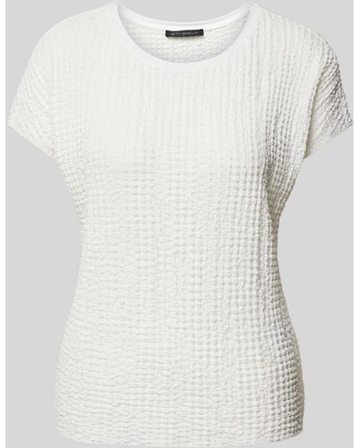 Betty Barclay T-Shirt mit Strukturmuster - Weiß