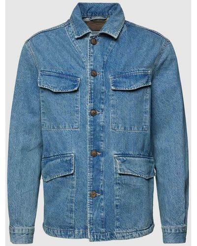 Mango Jeansjacke auf Baumwolle Modell 'Jacket paul' - Blau