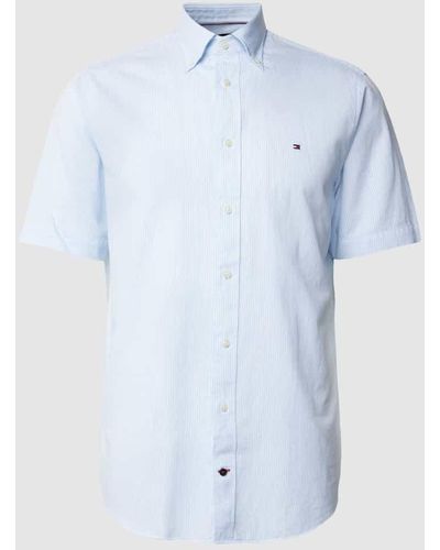 Tommy Hilfiger Business-Hemd mit Button-Down-Kragen Modell 'ROYAL' - Blau
