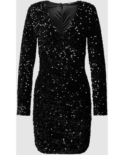 Gina Tricot Mini-jurk Met All-over Pailletten - Zwart