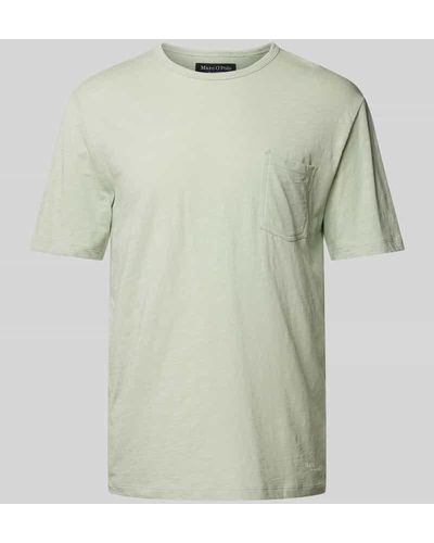 Marc O' Polo T-Shirt mit Brusttasche - Grün