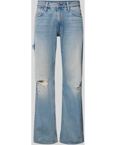 G-Star RAW Bootcut Fit Jeans mit Label-Patch Modell 'Lenney' - Blau