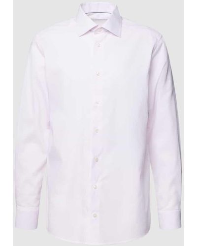 Eton Business-Hemd mit Kentkragen - Weiß