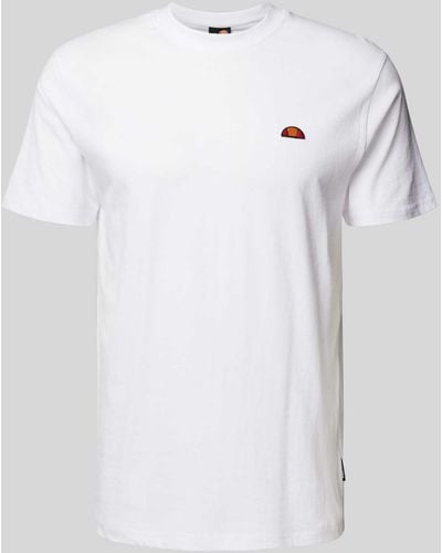 Ellesse T-Shirt mit Logo-Badge Modell 'CASSICA' - Weiß
