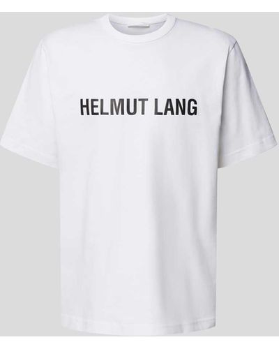Helmut Lang T-Shirt mit Label-Print - Weiß
