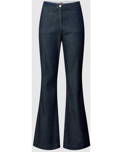 BOSS Flared Jeans mit französischen Eingrifftaschen Modell 'Taflera' - Blau