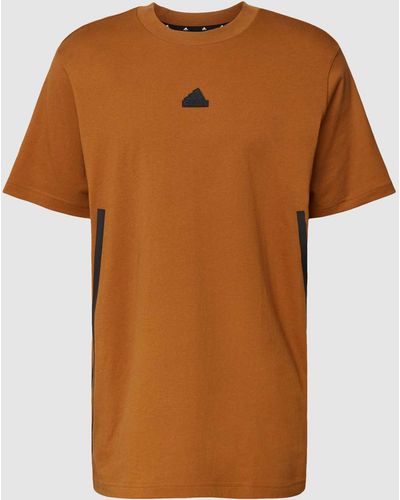 adidas T-shirt Met Logoprint - Bruin