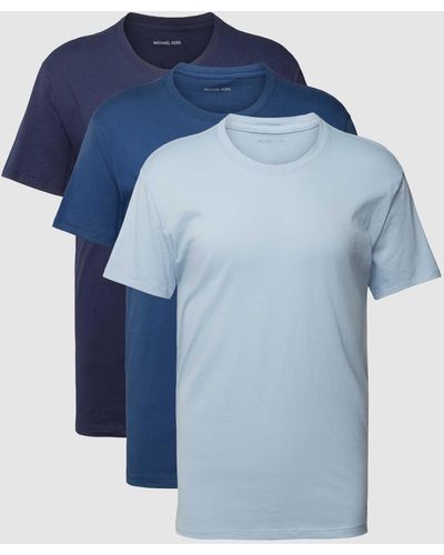 MICHAEL Michael Kors T-Shirt aus reiner Baumwolle - Blau