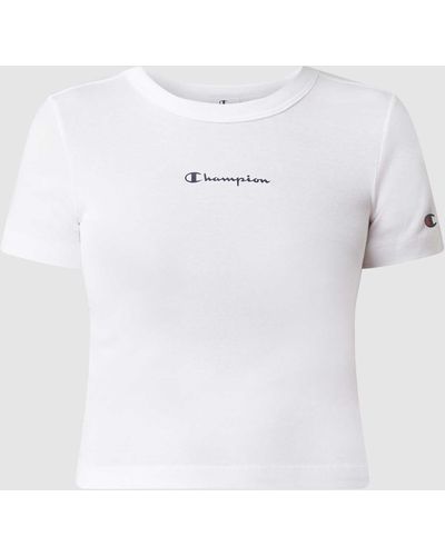 Champion Regular Fit T-Shirt aus Baumwolle - Weiß