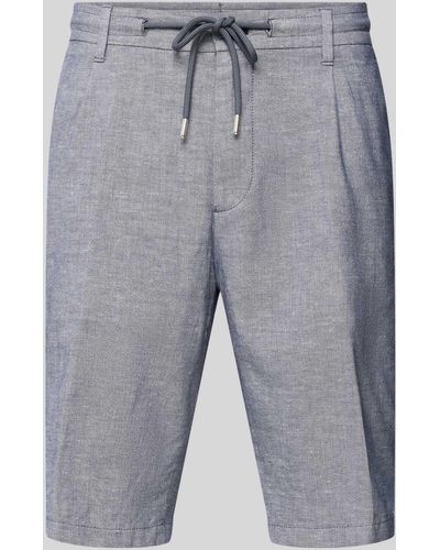 JOOP! Jeans Regular Fit Bermuda Met Strikceintuur - Grijs